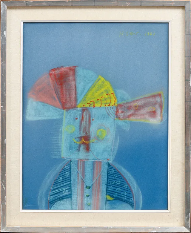 HENRI SERT. Figurkomposition, pastell, signerad och daterad 1961.