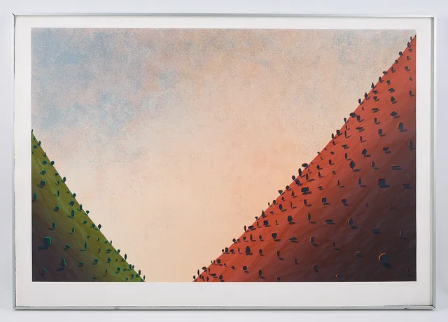KRISTIAN KROKFORS. "Happy end", signerad samt daterad -84, serigrafi, 21/100.