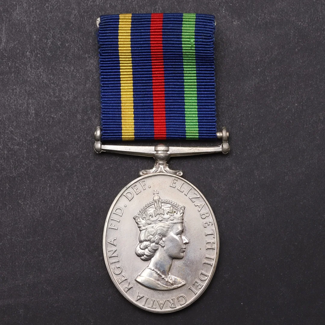 A CIVIL DEFENCE SERVICE LONG SERVICE MEDAL. — Orders & Medals — Lawrences Auctioneers