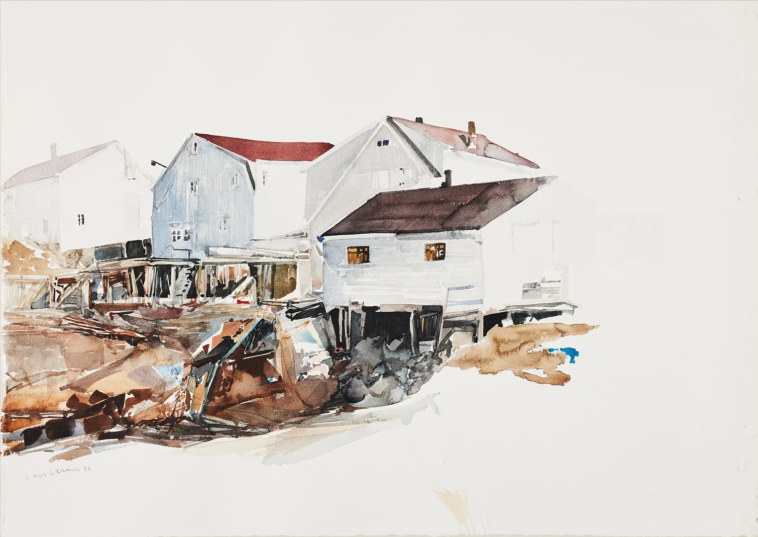 LARS LERIN (FÖDD 1954). Motiv från Lofoten. — Paintings — Stockholms Auktionsverk Fine Art