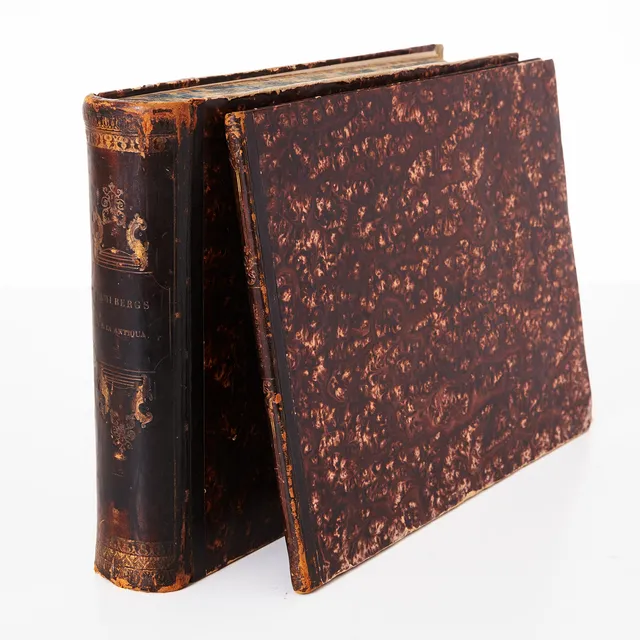 ERIK DAHLBERG. Suecia antiqua et hodierna. 1856, samt beskrivning, J A Riis, Stockholm.