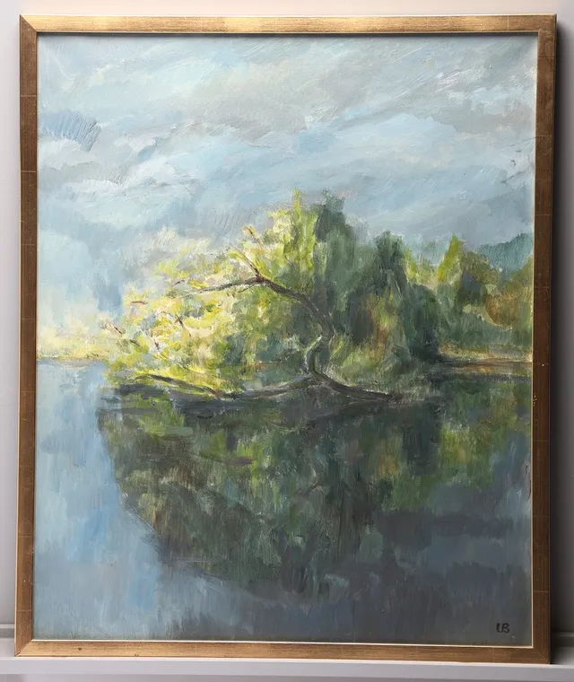 ULLA BERTHELS. Olja på duk, signerad, 1900-tal.