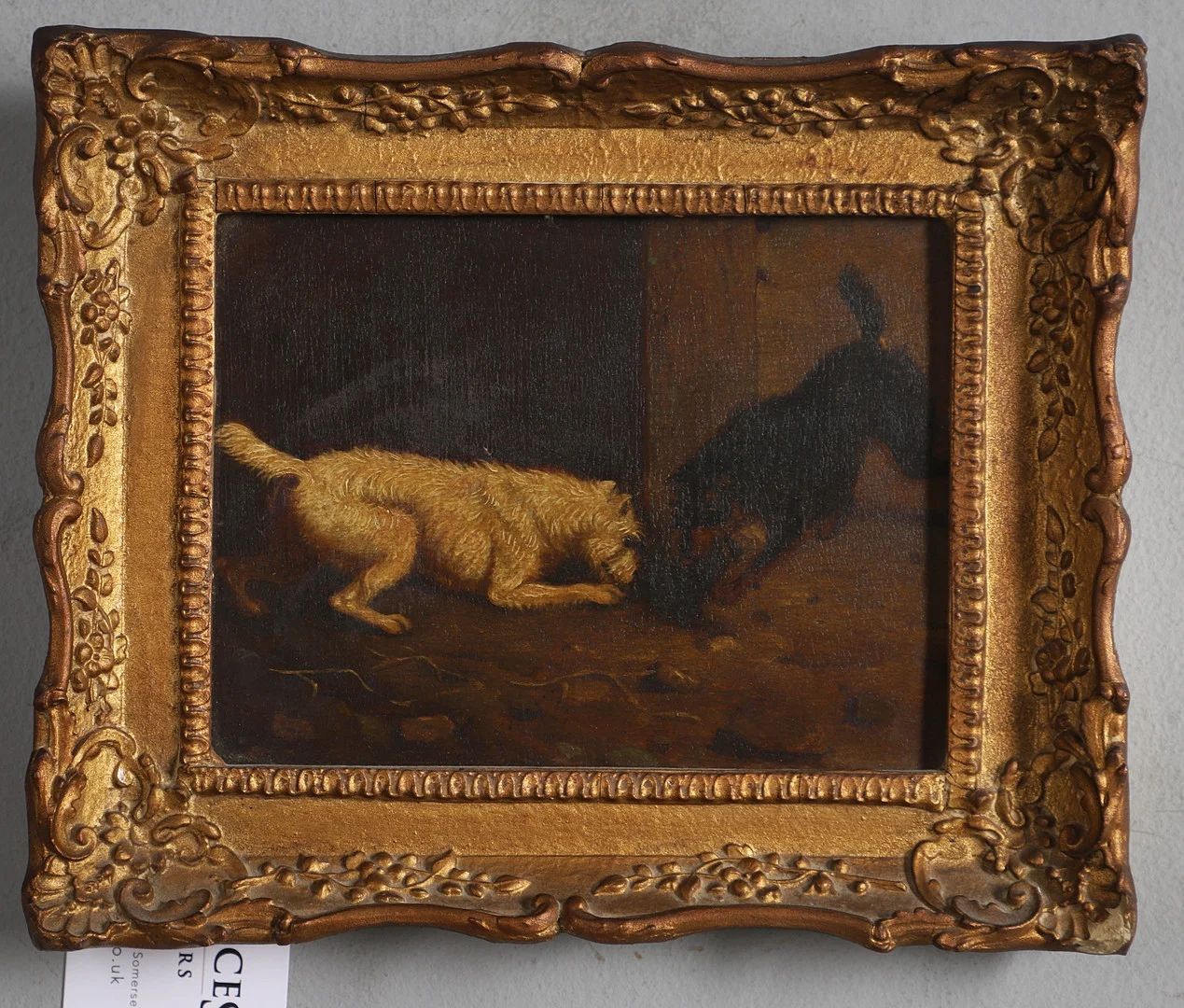 ATTRIBUTED TO MARTIN THEODORE WARD (1799-1874). TERRIERS RATTING IN A BARN. — Paintings — Lawrences Auctioneers