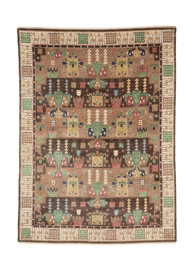 Märta Måås-Fjetterström, Matta, "Örtagården", flossa, ca 343,5 x 252,5 cm, signerad AB MMF.