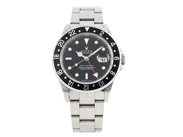 ROLEX, Oyster Perpetual Date, GMT-Master (Swiss-T<25), Chronometer, Ref nr. 16700, Serie nr. T236709, Cal 3175, Verk nr. 7403282, Boett nr. 16700, herrur, 40 mm, stål, automatisk, safirglas (nagg), datum, 24-timmarsvisning, Fliplocklänk, viklås, Ref nr. 93150-V4/501 B, cert, juni 1996, box.