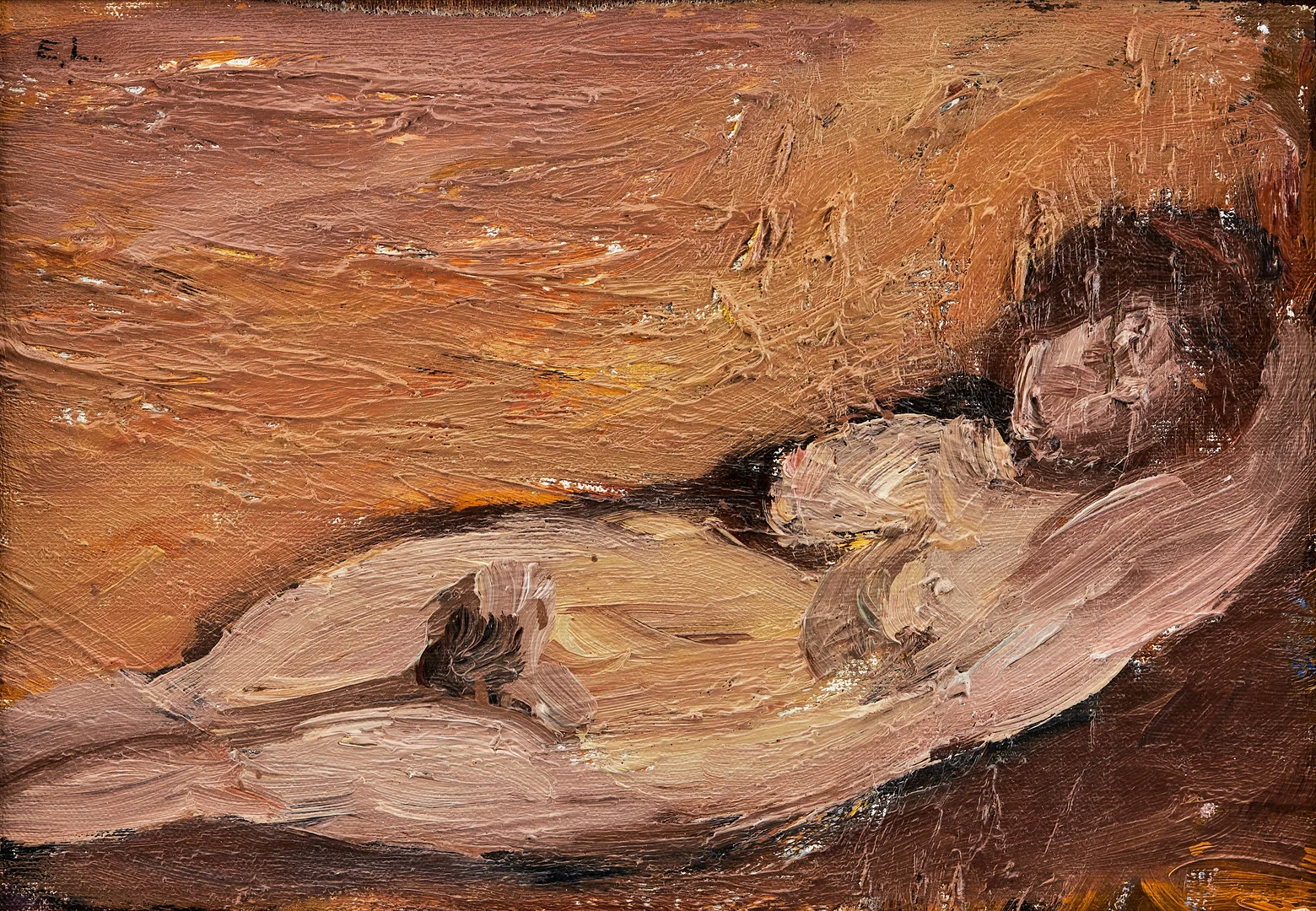 EVERT LUNDQUIST. Vilande kvinna. — Paintings — Stockholms Auktionsverk Magasin 5