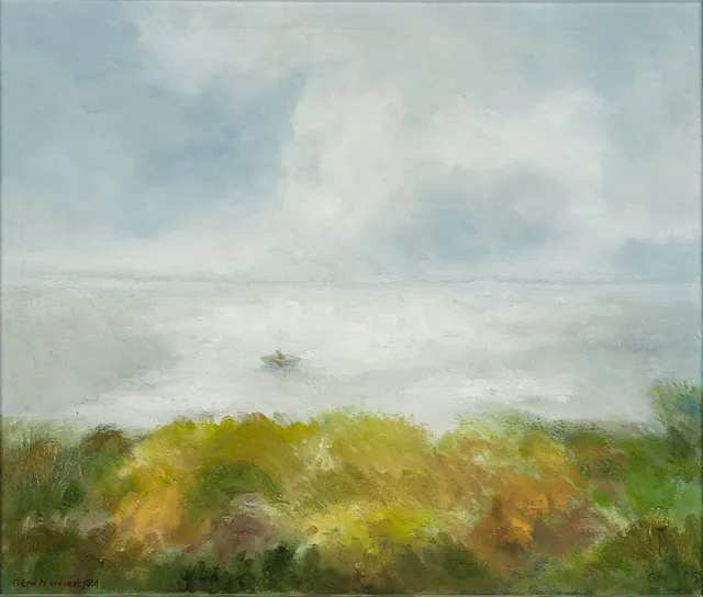 GERD NORDENSKJÖLD (Sverige, 1913-1999), "Ljus mot havet", signerad, olja på duk.
