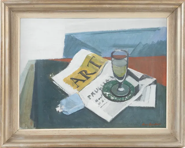 ARWID KARLSSON (1907-1964). "Un Pernod", olja på duk.