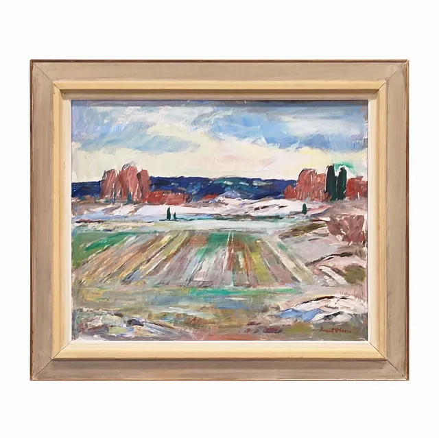 KNUT OLSON (20TH CENTURY SWEDISH). LANDSCAPE.