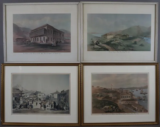 - 4 DRUCKE mit HONGKONG-MOTIVEN.
