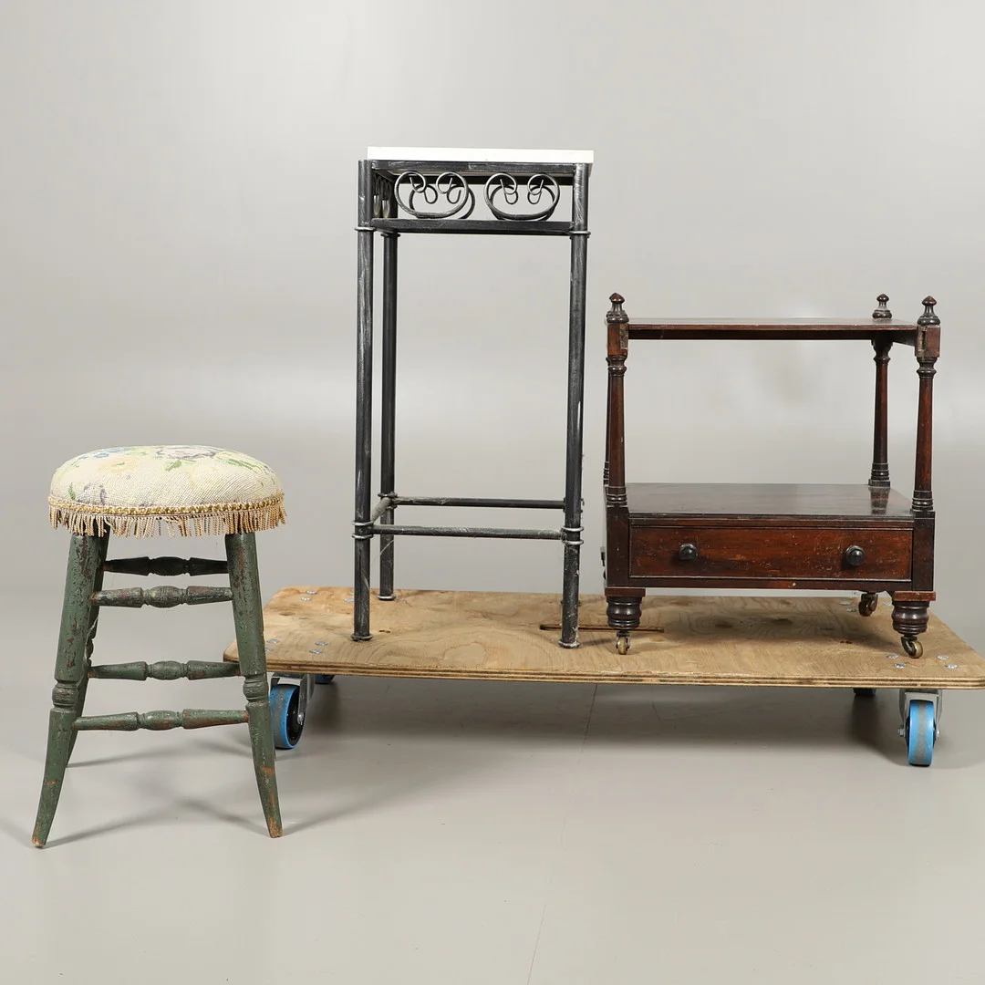 VICTORIAN ROSEWOOD CANTERBURY & OTHER FURNITURE. — Other — Lawrences Auctioneers