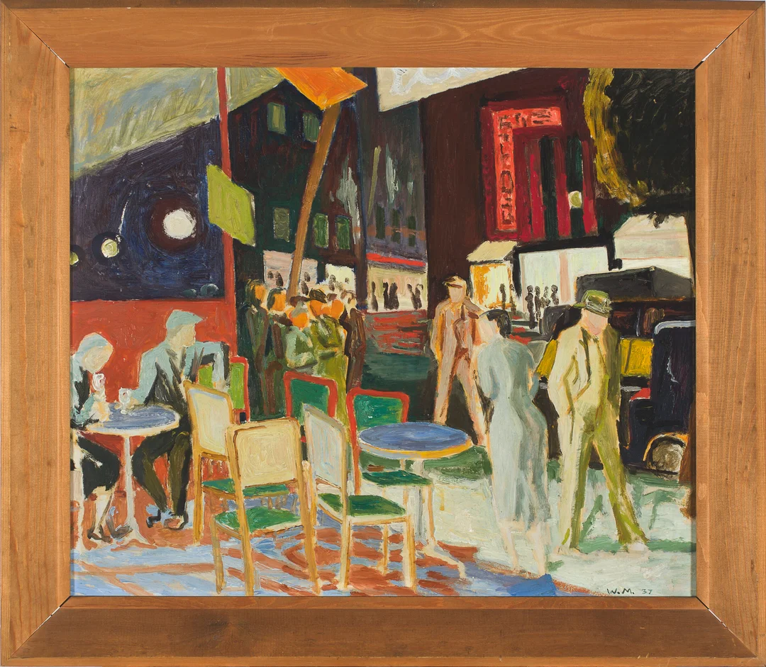 Midelfart, Willi — "Porte St. Denis" Paris 1937 — Kunst/Maleri — Blomqvist