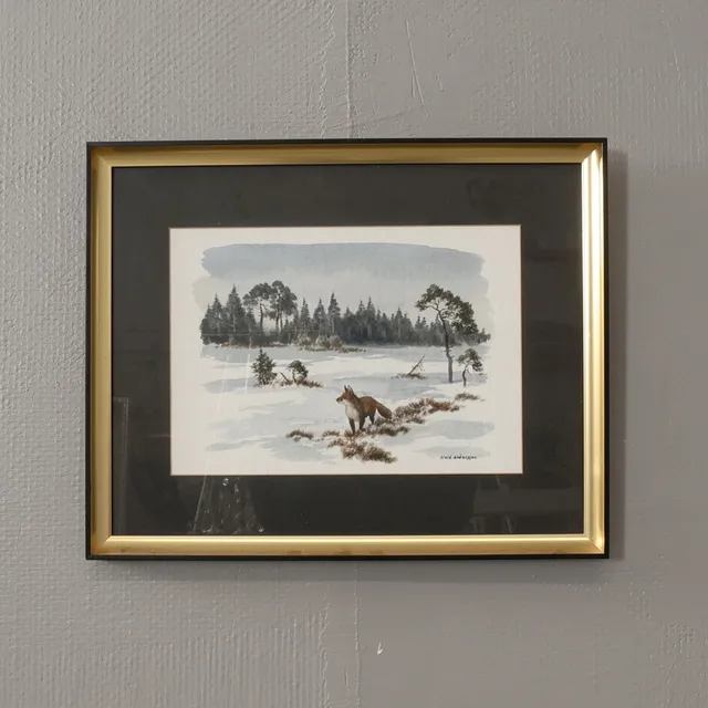 ARVID ANDERSSON. AKVARELL, signerad.