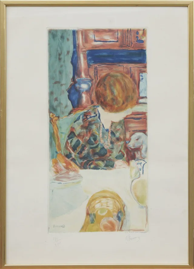 PIERRE BONNARD. GRAFISKT BLAD, graverat av Villot. signerat.