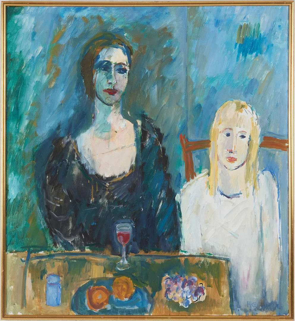 LEOPOLD FARE. "Mor med barn II", olja på duk, signerad Fare. — Paintings — Stockholms Auktionsverk Magasin 5