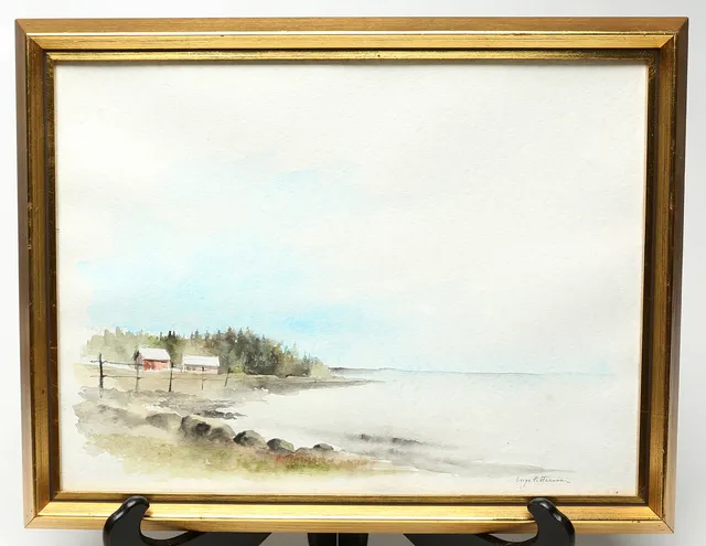 INGE PETTERSSON. AKVARELL, signerad.