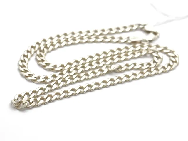 Halskedja, Pansar Silver 55cm 26,3g