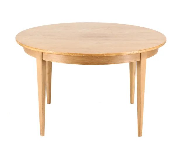 Omann Junior. Round dining table, oak, model 55