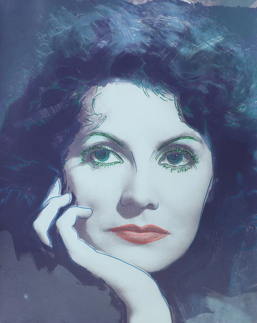 RUPERT JASEN SMITH. "Dreaming" färgserigrafi, ur Greta Garbo-sviten, utgiven av Galerie Börjeson 1988, signerad, numrerad 4/125. — Engravings & Prints — Helsingborgs Auktionskammare