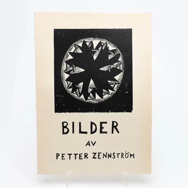PETTER ZENNSTRÖMS KRAFTFULLA BILDER I TRÄSNITT OCH COLLAGE 1977.