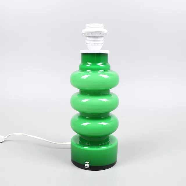 PER OLOF STRÖM. Bordslampa, glas, Alsterfors, 1960/1970-tal.