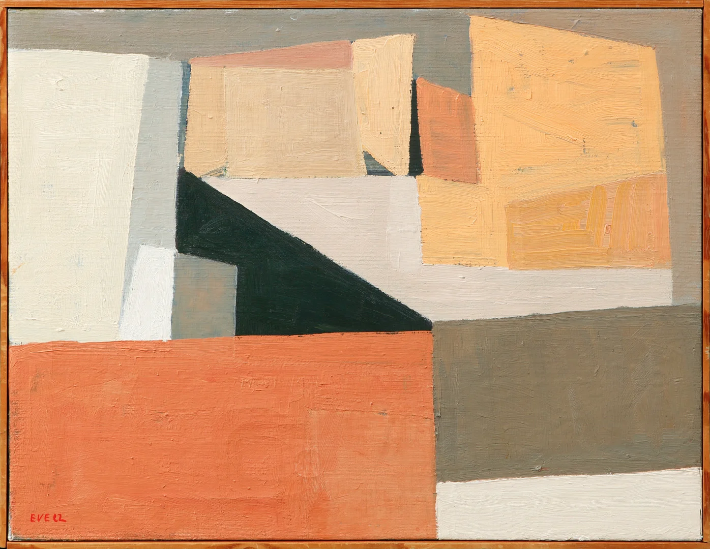 EVE ERIKSSON. Komposition, olja på duk, signerad och daterad. — Paintings — Göteborgs Auktionsverk