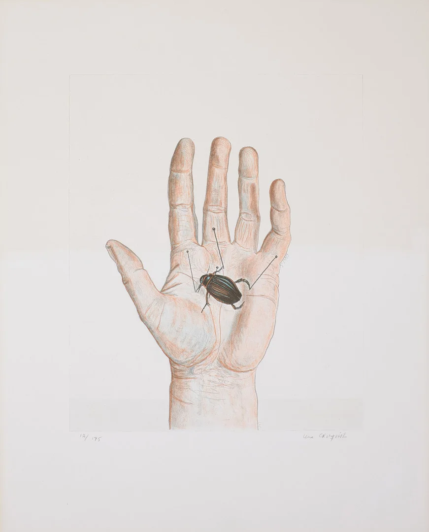 LENA CRONQVIST. Hand, litografi, signerad och numrerad 12/175. — Engravings & Prints — Stockholms Auktionsverk Sickla