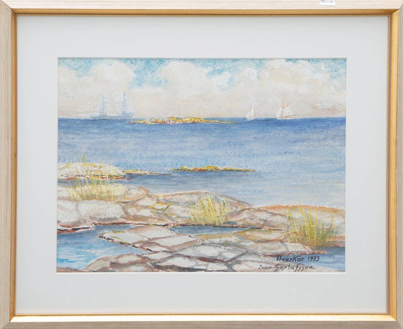 IVAR GUSTAFSSON. AKVARELL på papper, signerad, 1900-tal. — Paintings — Kalmar Auktionsverk