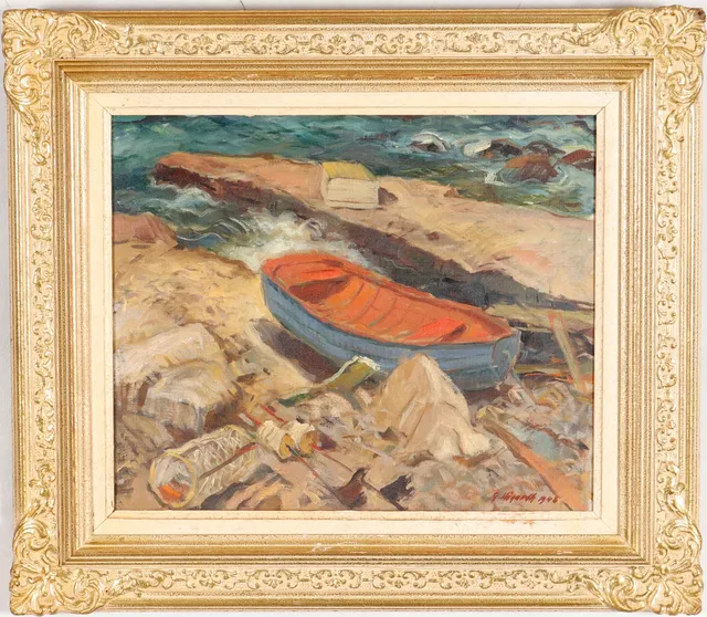 GÖSTA HÖGARDH. Olja på duk.