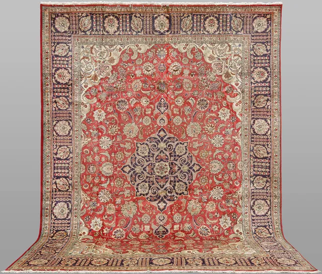 ORIENTMATTA, äldre, s ka old, Tabriz, handknuten, ca 400 x 290 cm.