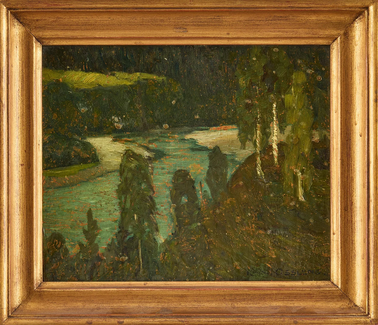 HELMER OSSLUND. Landskap. — Paintings — Stockholms Auktionsverk Magasin 5
