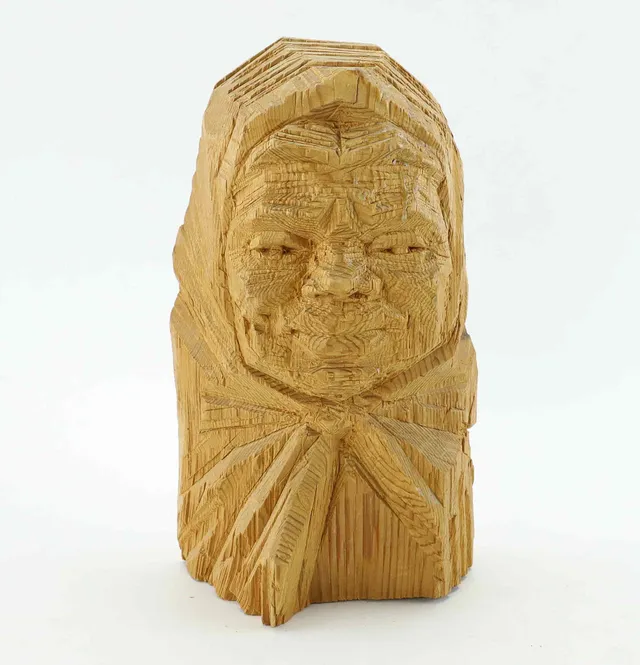 PER NILSSON-ÖST (1918-2012). skulptur, "Den frusna gumman", signerad, daterad 1972.