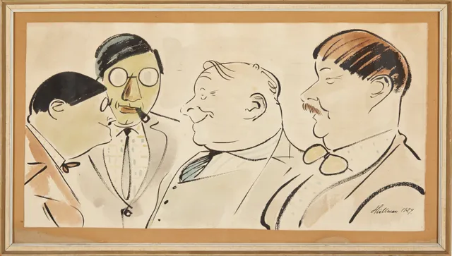 Hallman, Adolf — Fire nordmenn i København, 1929