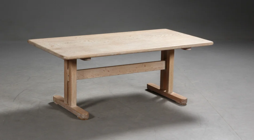 Kurt Østervig. Rektangulært sofabord, egetræ — Furniture/Coffee tables, occasional tables — Lauritz