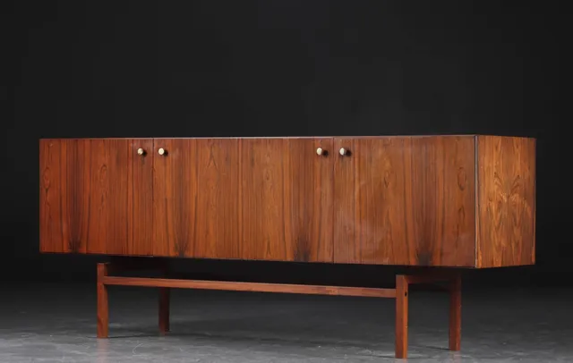 Poul Nørreklit. Low sideboard in rosewood