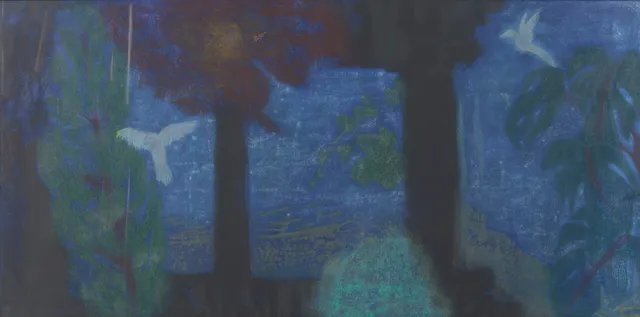 Finne, Ferdinand — "Terrasse ved Middelhavet, Aften" 1989