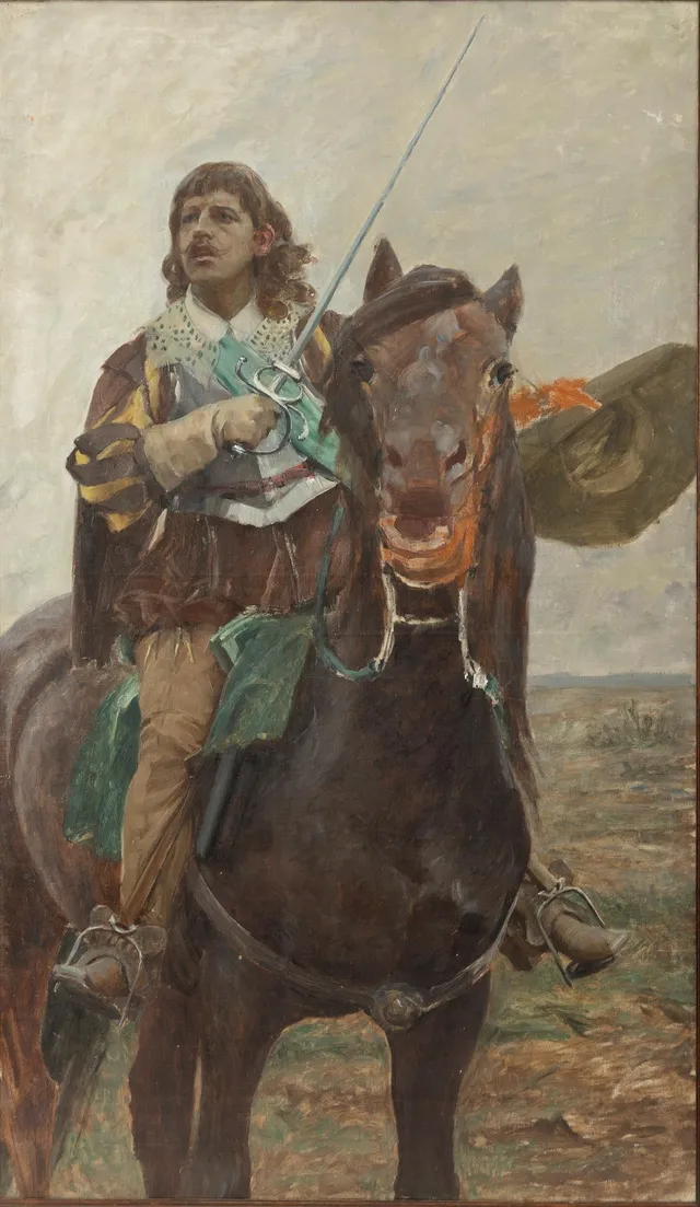 Nils Forsberg, Studie till Gustav II Adolf före slaget vid Lützen.