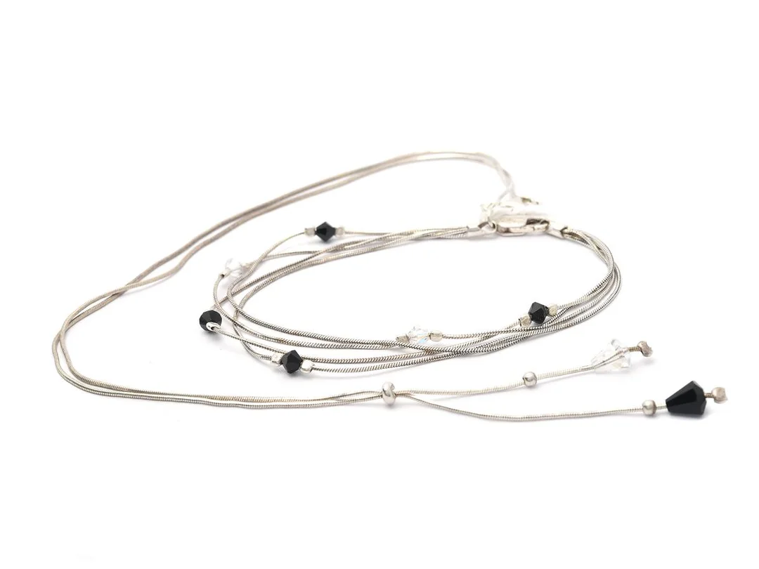 Armband 19cm Collier 43cm S925 8,2g med stenar — Smycken/Smyckeset — Kaplans