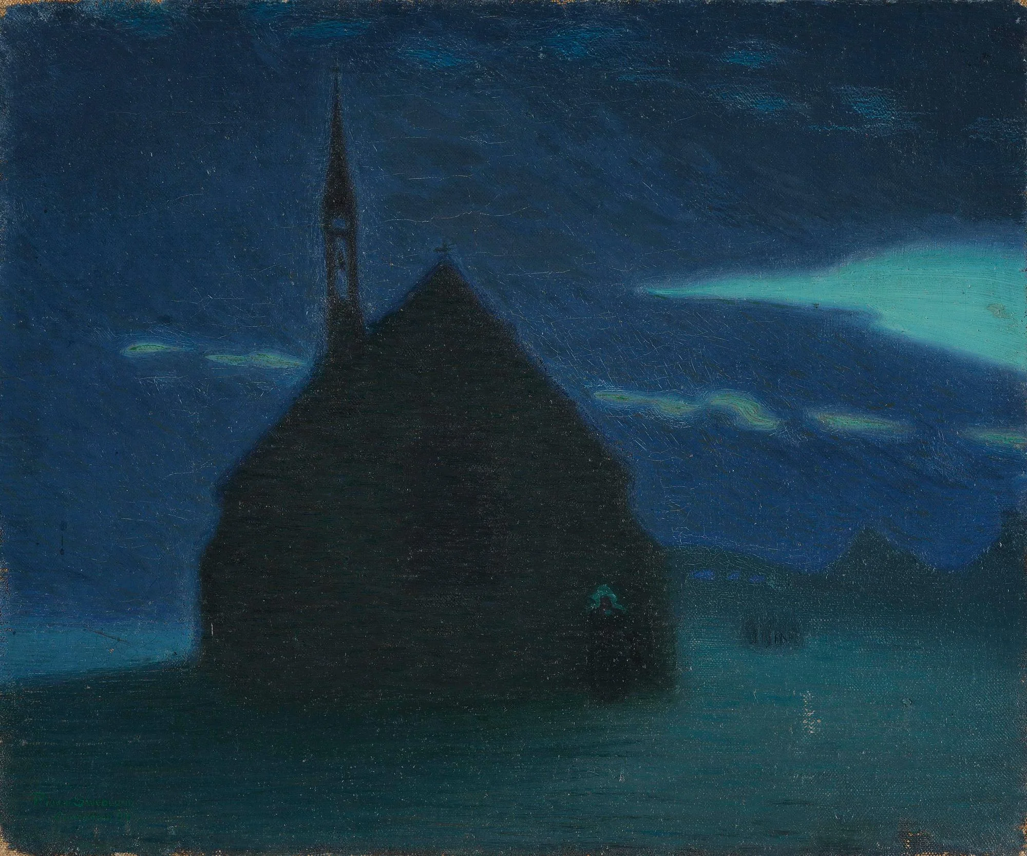 Pelle Swedlund, Skymningslandskap. — Bukowskis