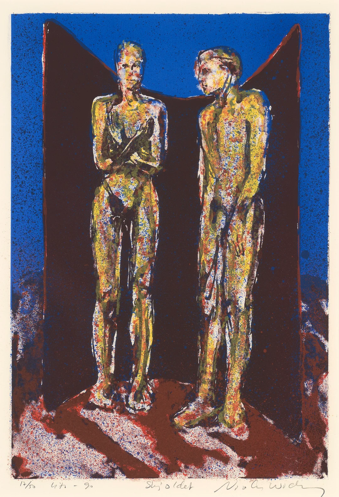 Widerberg, Nico — "Skjoldet" — Kunst/Grafikk — Blomqvist