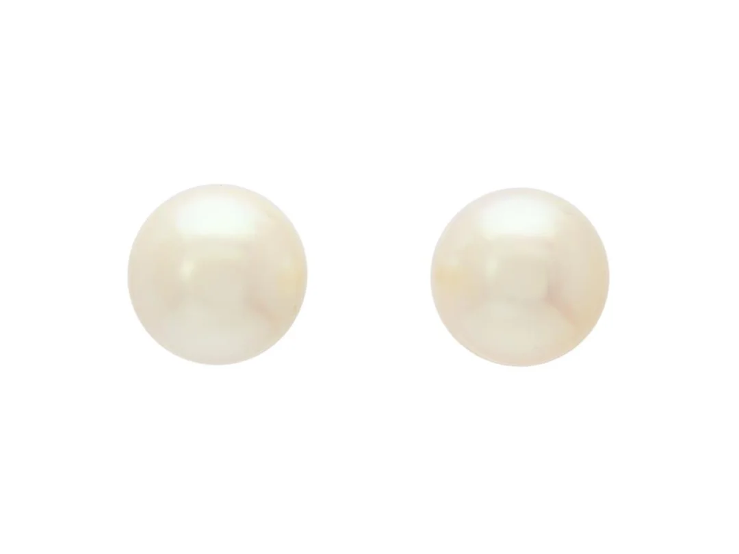 PÄRLÖRHÄNGEN, 18K guld, odlade pärlor 8 mm, vikt 2,3 g, stift. — Smycken/Pärlörhängen — Kaplans