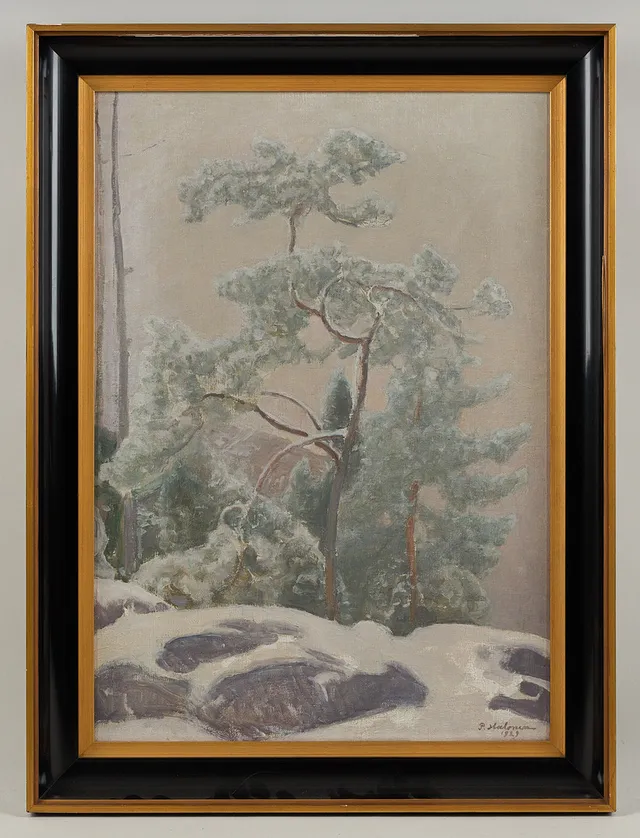 PEKKA HALONEN. Tall på klippan, signerad samt daterad 1929, olja på duk.