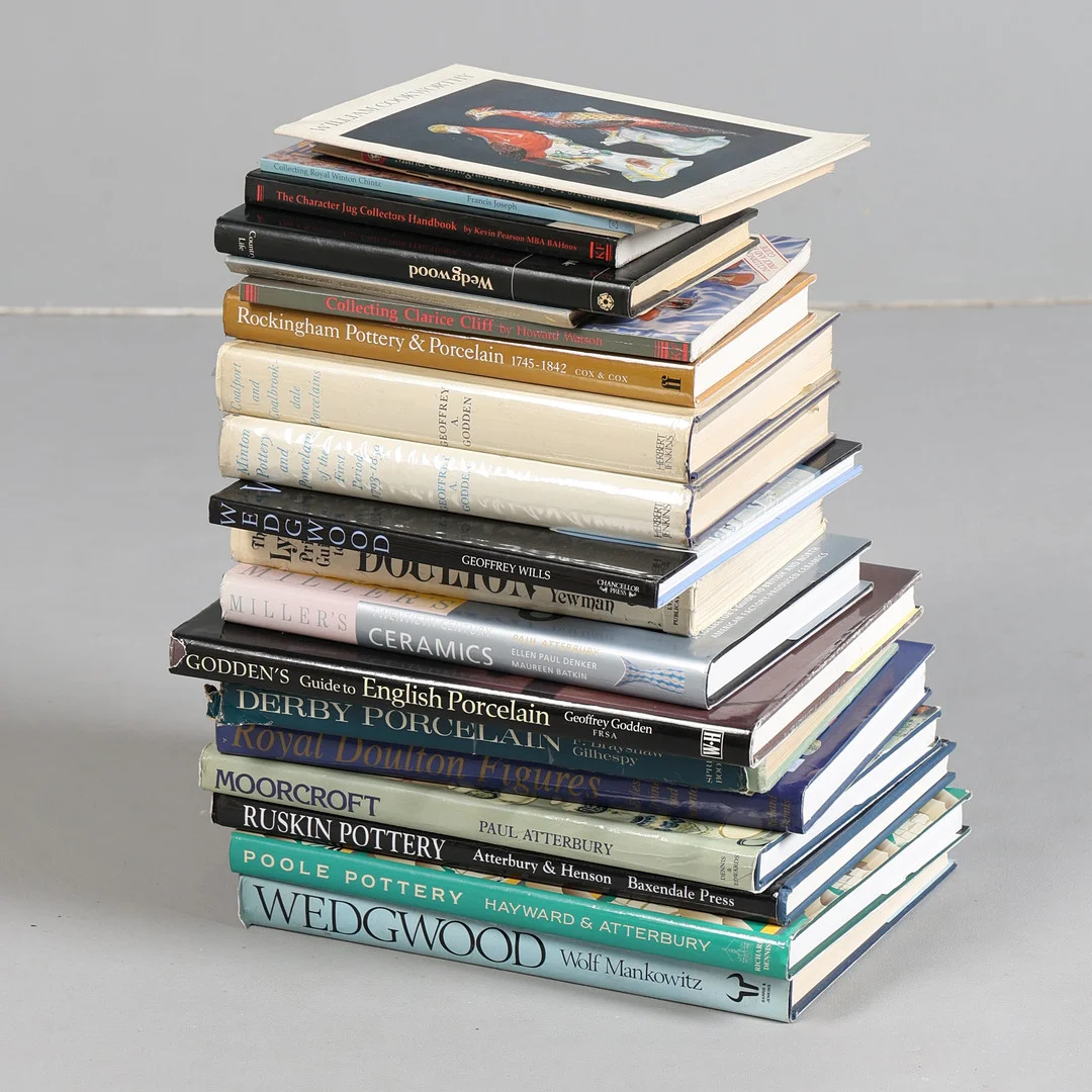 A COLLECTION OF PORCELAIN RELATED REFERENCE BOOKS (QTY). — Books — Bishop & Miller