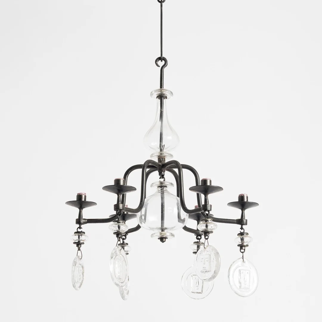 Erik Höglund, ljuskrona, Boda Smide, 1900-talets andra hälft. — Design/Belysning — Bukowskis