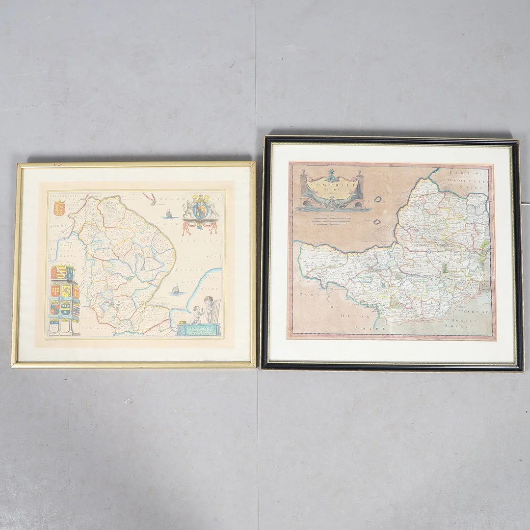 ROBERT MORDEN. A Map of Somersetshire, 1722 or later. — Maps — Lawrences Auctioneers