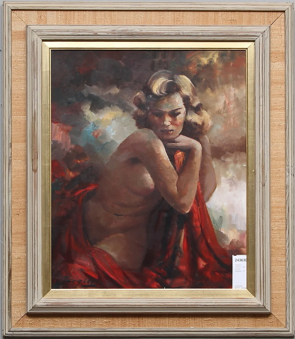TORALF JERGILL. Olja på duk. Signerad . — Paintings — Gomér & Andersson Linköping