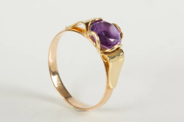 Vintage ring af 14 kt guld