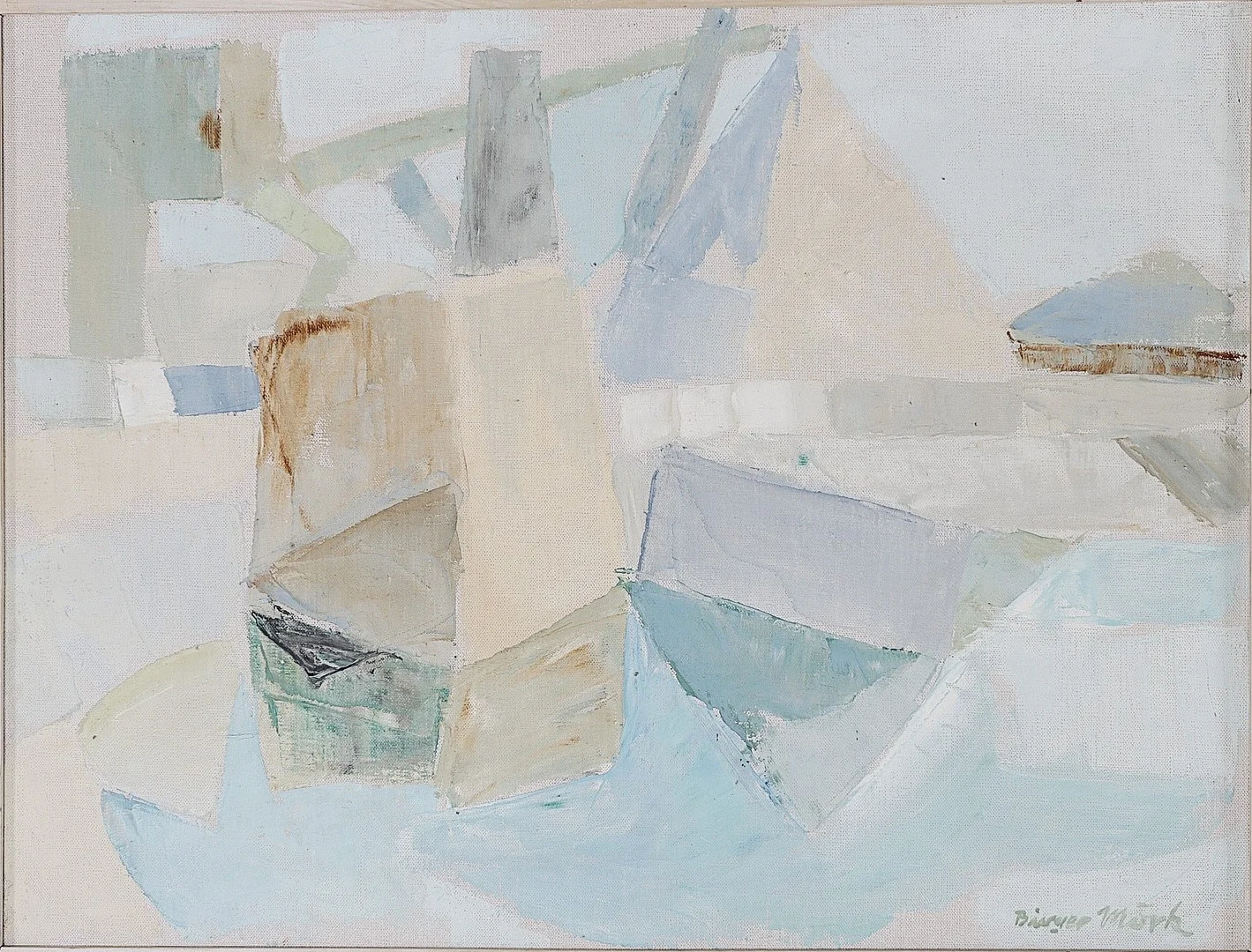 BIRGER MÖRK. 1919-2010. Olja på duk, signerad. — Paintings — Auktionsverket Engelholm