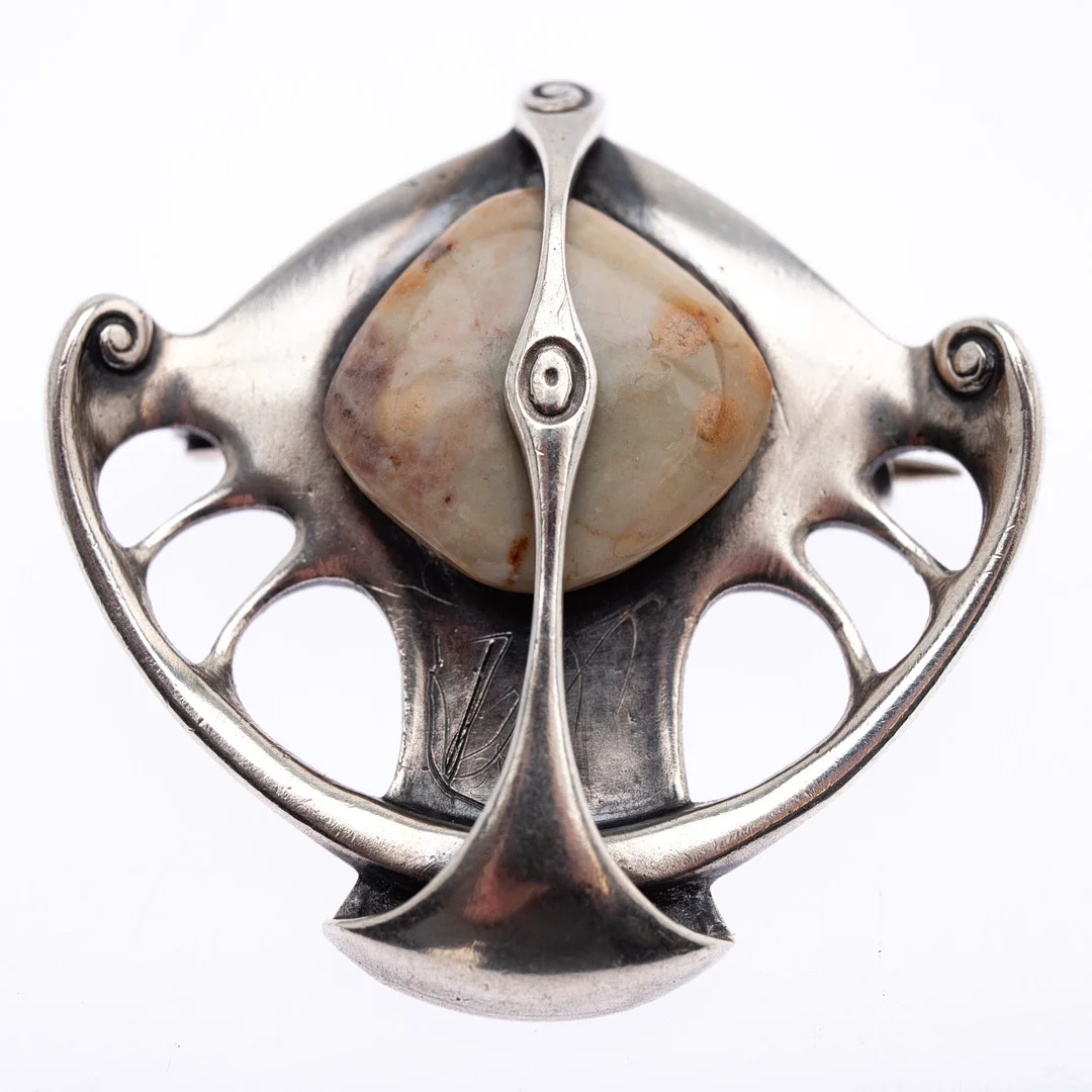 THEODOR FAHRNER Jugendstil Brosche. — Brooches & Pendants — Stockholms Auktionsverk Hamburg