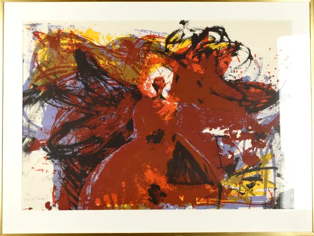 CECILIA SIKSTRÖM. Färglitografi, numrerad 3/85, signerad.